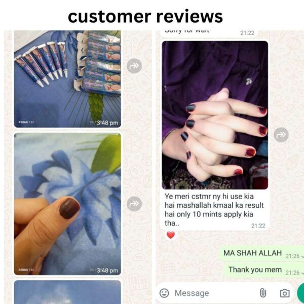 red and brown color nail henna for women